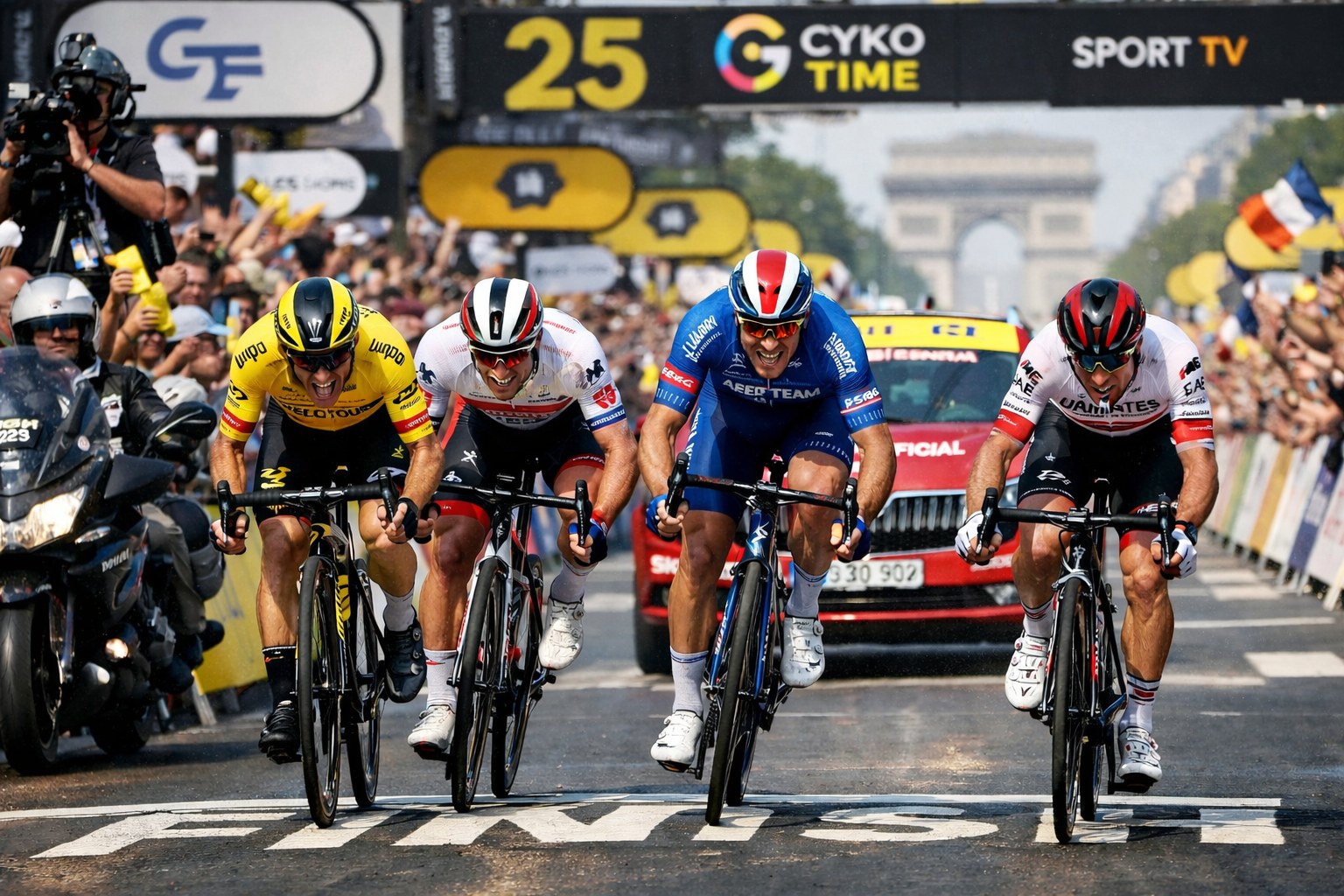 Cycling race representing ProPeloton Manager